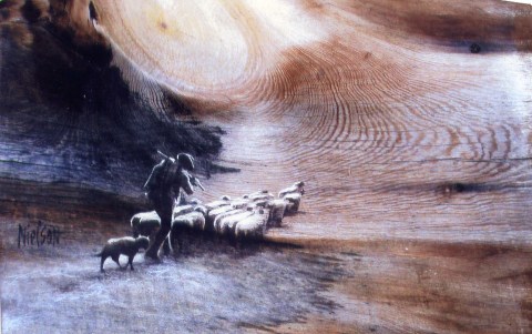 Shepherd in the tree